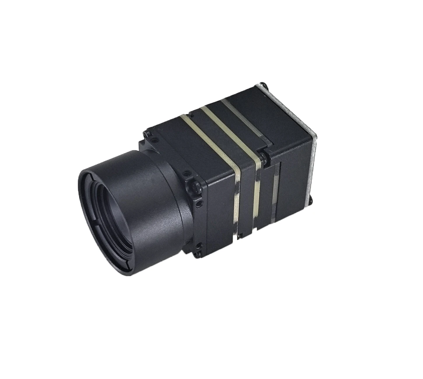 Module Caméra Drone 640 9.1 USB2.0 Argent connecté à un câble USB, prêt pour installation sur drone.