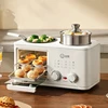 Home breakfast machine 4 in 1 multifunctional steak grilling toast frying and steaming pot small oven 1