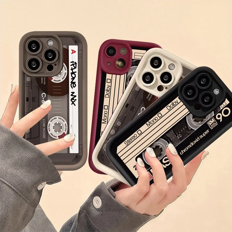 Retro Cassette Tape Design Phone Case Cover