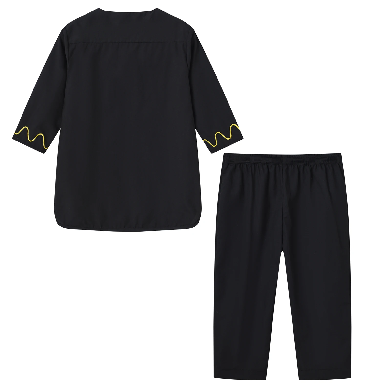 مجموعة رداء جيب ربطة عنق مستديرة بأزرار شرق أوسطي...