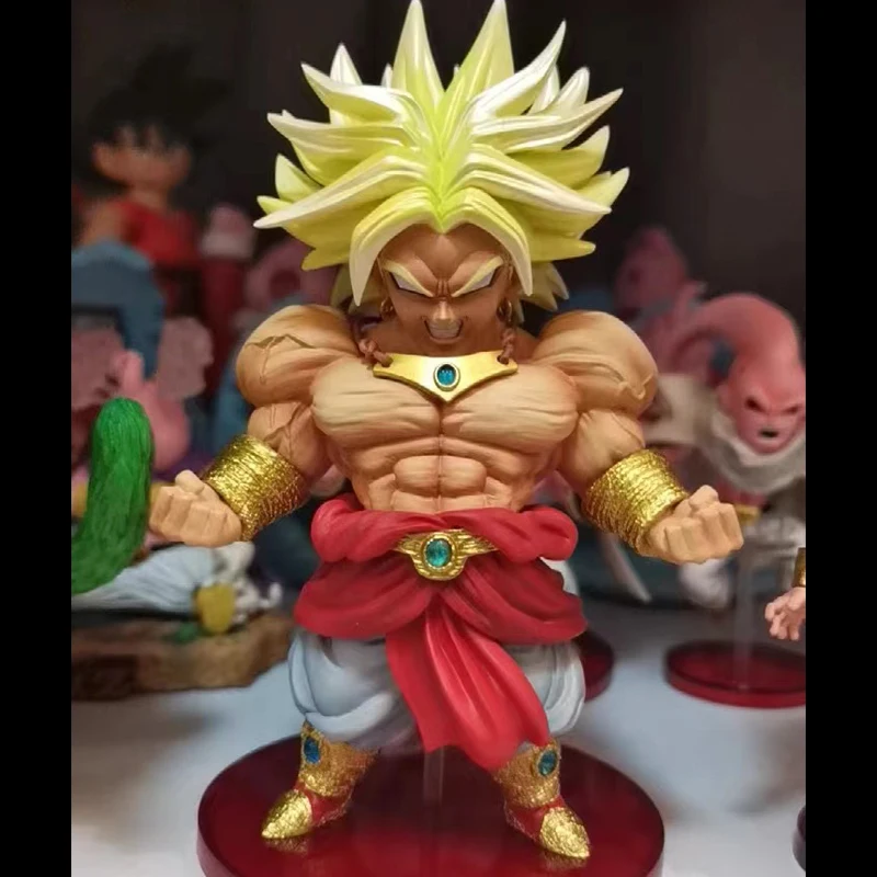 Action Figure Dragon Ball Super Saiyan Gk Wcf Muscle Series Capelli Biondi Q Edition Broli Figurine Pvcgiocattolo Modello Da Collezione