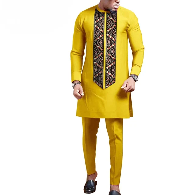 Seyi 2 Piece Dashiki Shirt and Pant - Image 4