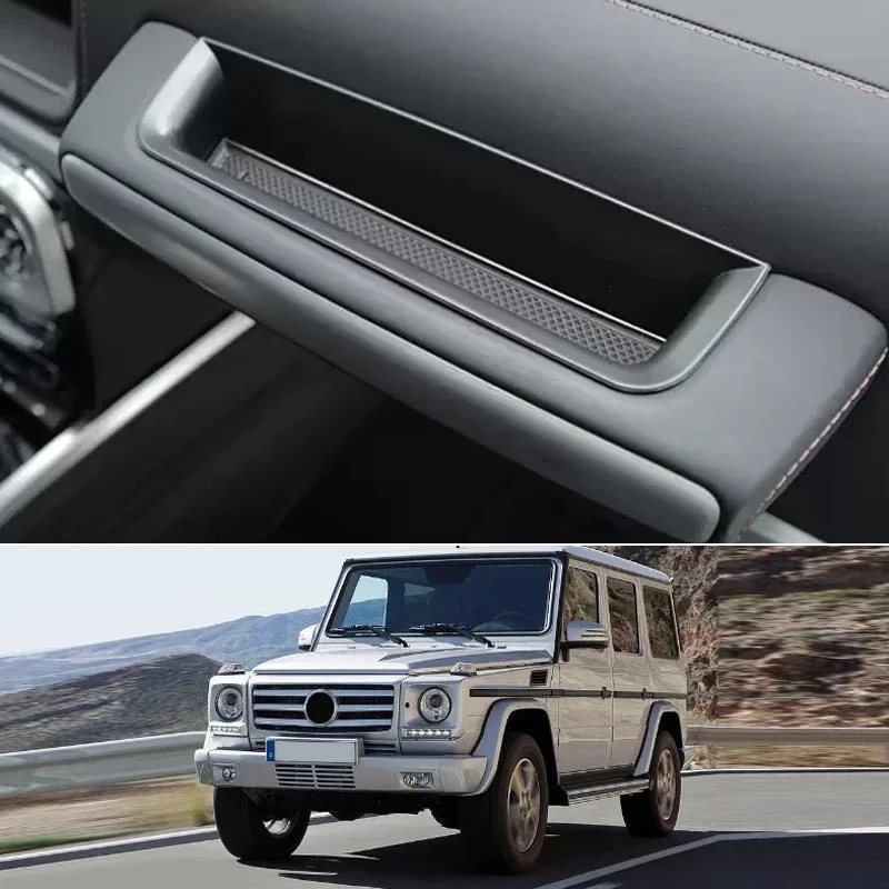 Фото Контейнер для хранения в центральном подлокотнике для Mercedes Benz G Class W464 W463A G350 G500 G63 автомобильные аксессуары №1
