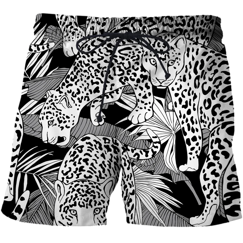 3D Print Men's Beach Unisex Elastic Waist Shorts Summer Swim Shorts Fashion Personality Quick-drying Men Swimming Trunks Shorts mens casual shorts Casual Shorts