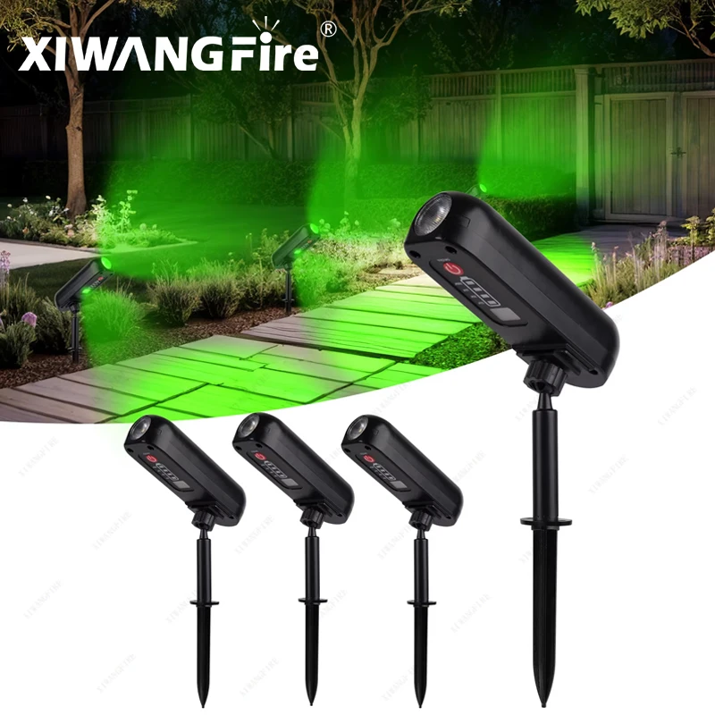 garden decoration lamps 1/2/4PCS Solar LED Light Outdoor Solar Wall Light IP65 Green Garden Spotlights Uplights For Trees Pathway Yard