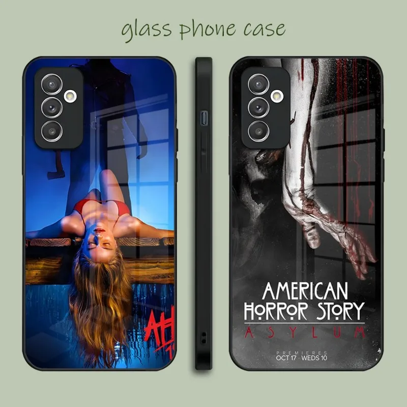 Tv American Horror Story Ahs 1984 Custodia Per Telefono In Vetro Per Samsung A51 A52 A12 A22 S22 S21 S21Fe S20 Ultra Note 20 10 Pro Plus