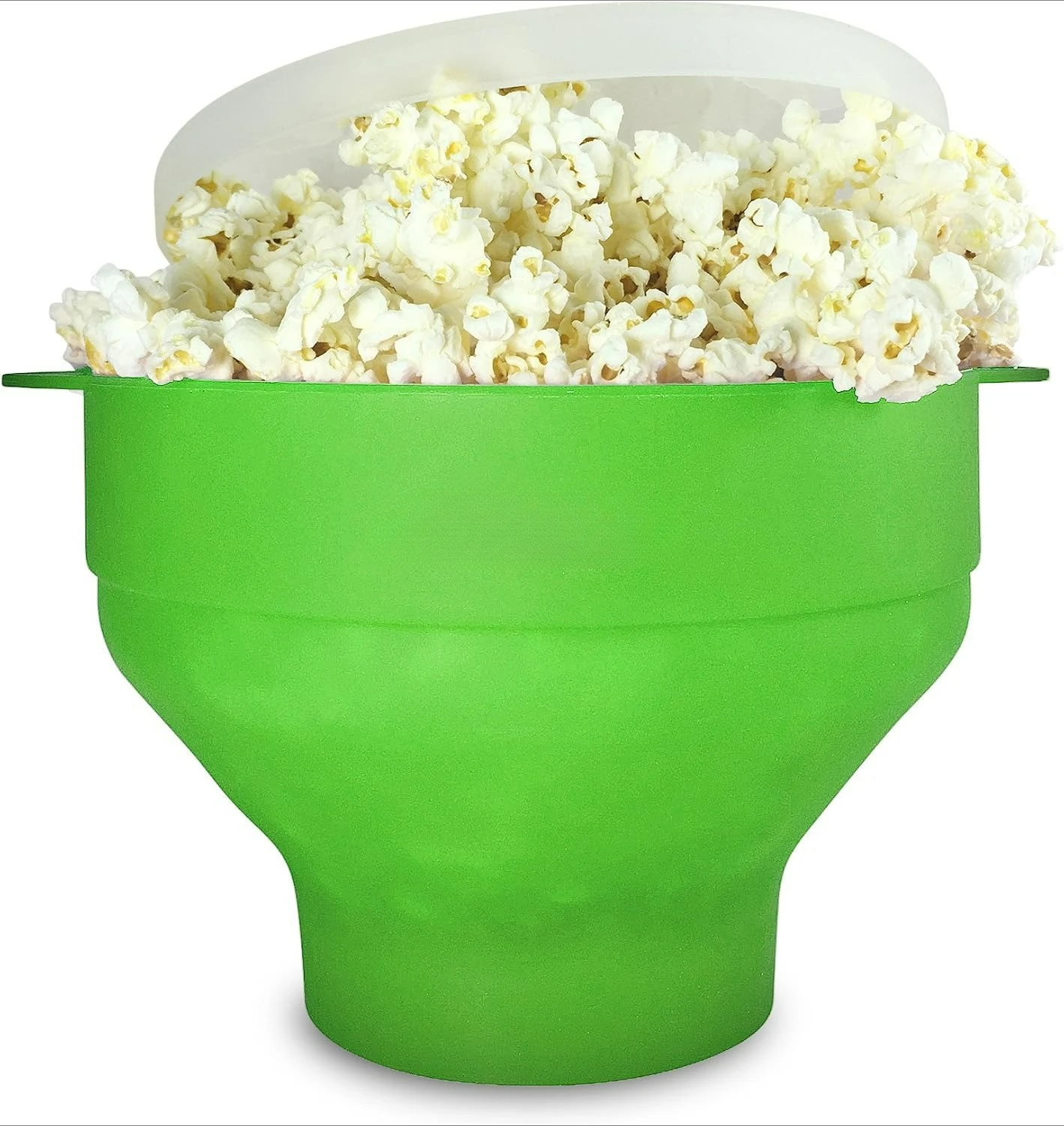 Collapsible Silicone Popcorn Popper for Healthy, Oil-Free Snacking