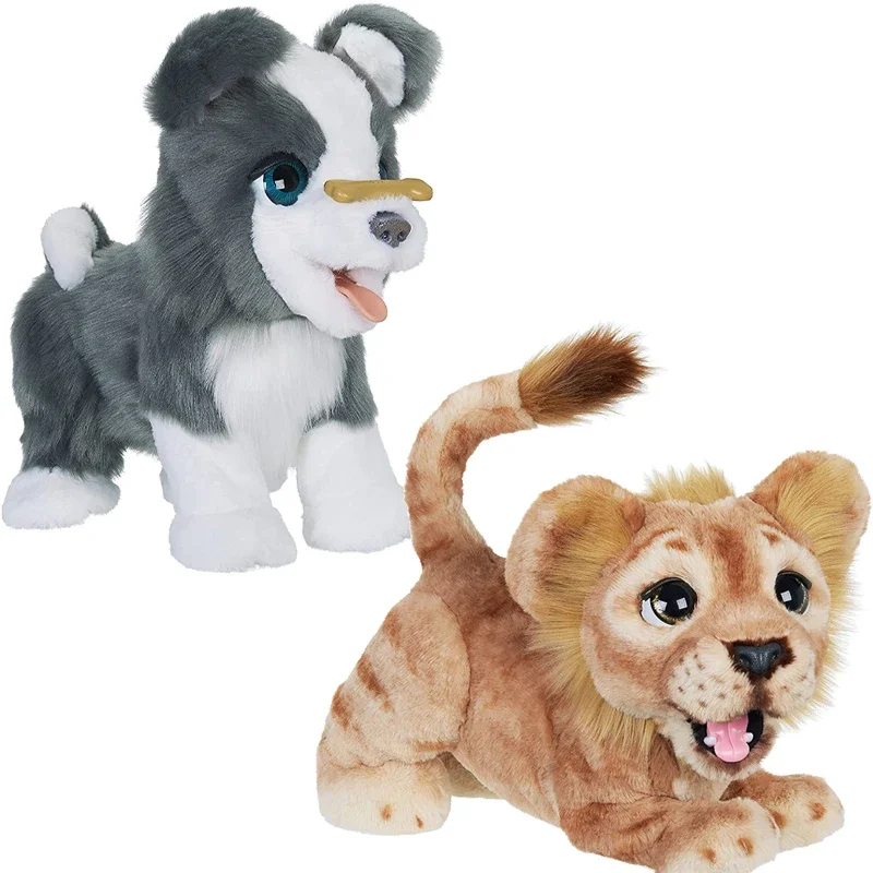 Original FurReal Dog Lion Mighty Roar Simba Electronic Interactive Plush Toy Ricky IL mio fedele cucciolotto Children's Toys kids led electric car toy police 360 degree rotary wheels cool lighting music door open kids electronic car toys for children