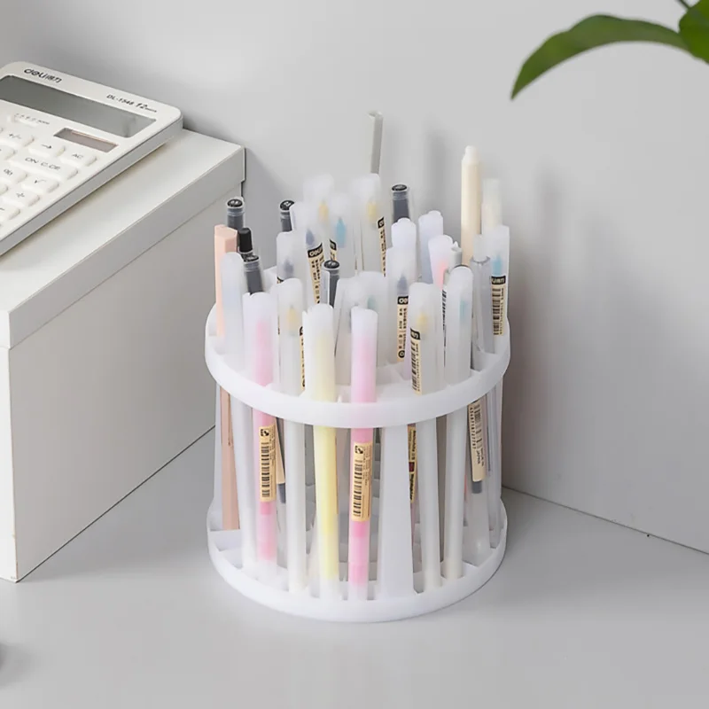 Lattices Make-up Brushes Holder Makeup Tools Storage Box Cosmetic Storage Shelf Eyebrow Pencil Eyeliner Pencil Table Organizer 5