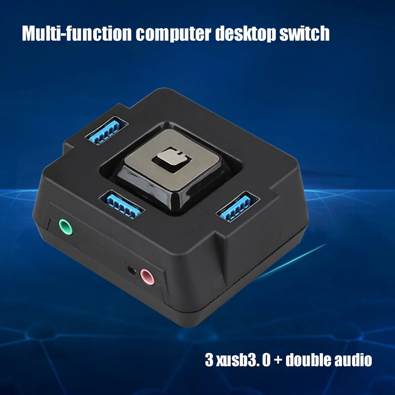 

ПК чехол источник питания вкл/выкл, 3 порта USB 3,0 с аудио звуком, компьютерный переключатель, внешний переключатель питания, кнопка сброса