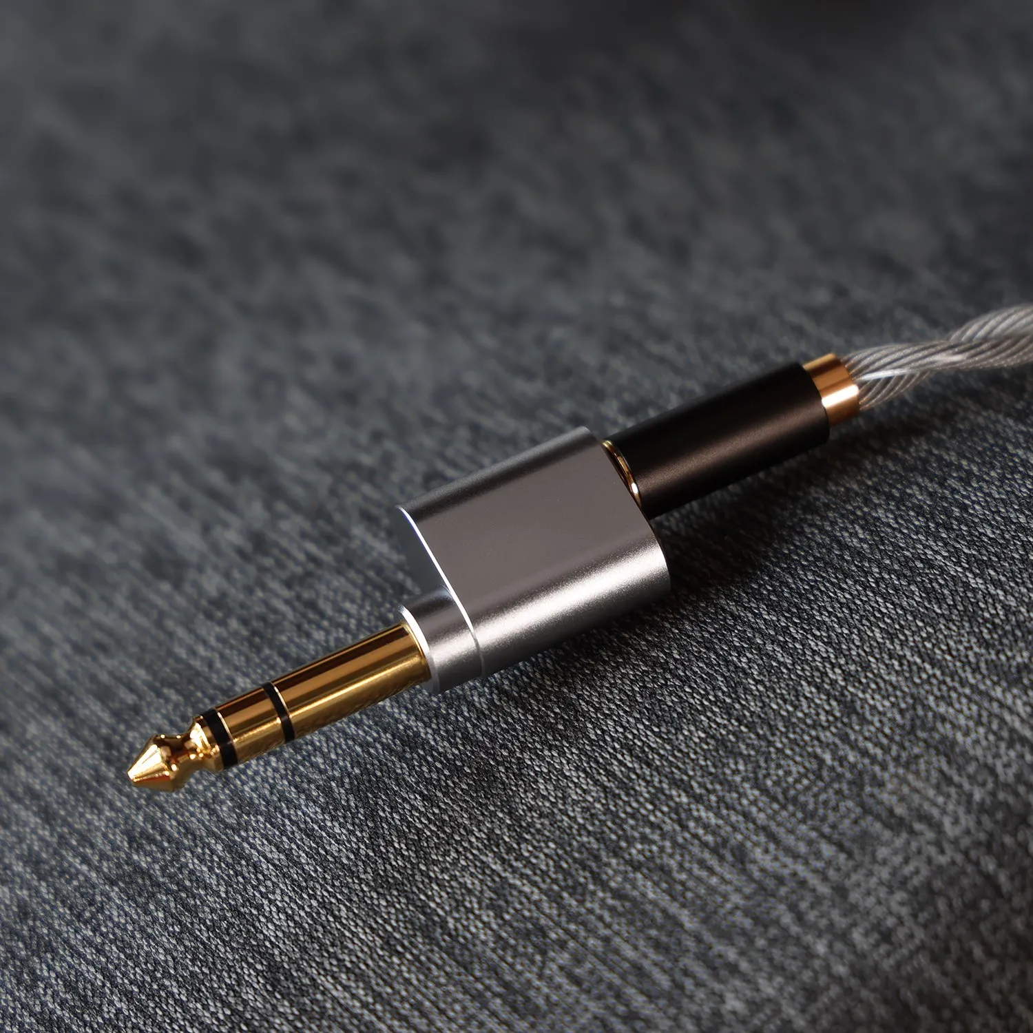 데스크탑 앰프 장치용 오디오 어댑터, DD ddHiFi DJ65B(AL), 6.35mm 암에서 4.4mm 암으로, 6.35mm 출력 포트