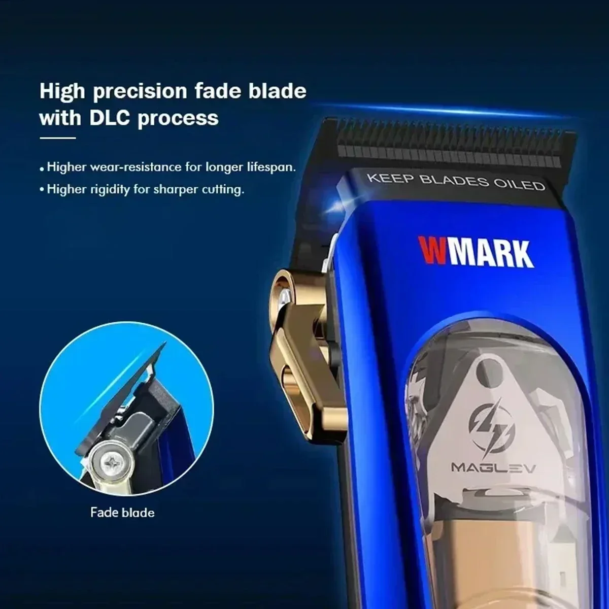 プロ用 美容 理容スタンダードWMARK Barber Series バリカン WMARK NG-9004 10000RPM プロフェッショナルバリカン DLC