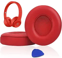 Premium Ultra-Soft Foam Earpads Replacement Cushions (Red)