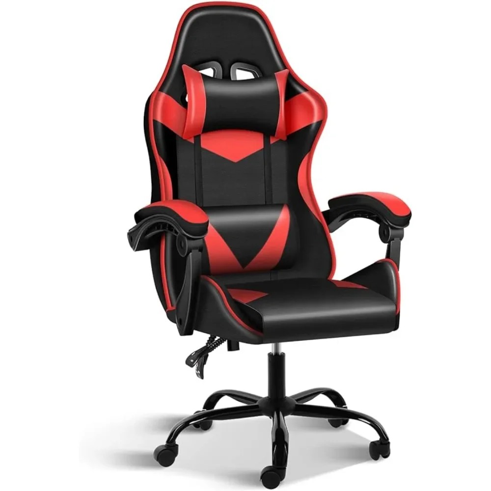 Simple Deluxe Gaming Chair, Big and Tall Gamer Chair, Racing Style Adjustable Swivel Officeumbar Support