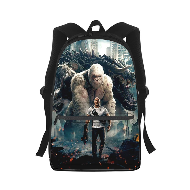 Dwayne Douglas Johnson Men Women Backpack 3D Print Fashion Student School Bag Laptop Backpack Kids Travel Shoulder Bag
