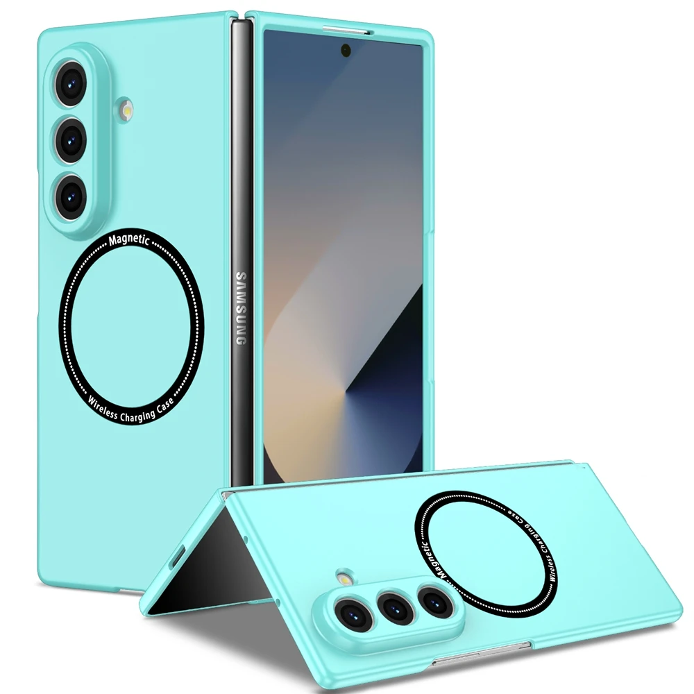 Ultra Thin Foldable Matte Shockproof Phone Case with MagSafe Wireless Charging Compatibility