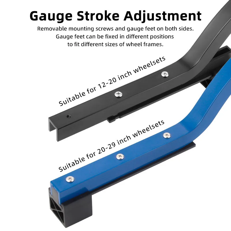 Tooperホイールセンターゲージ、自転車リム位置決め、ボウ調整および