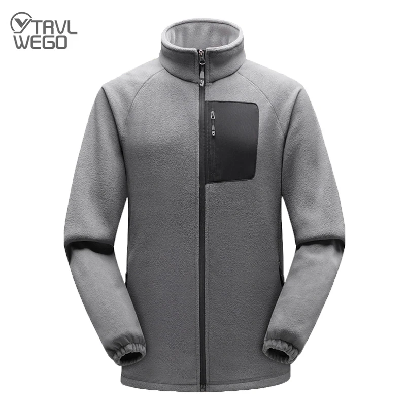 

TRVLWEGO Men Trekking Jackets Outdoor Sport Walkiing Winter Keep Warm Soft Polar Fleece Coats Lovers Camping Hiking Clothing