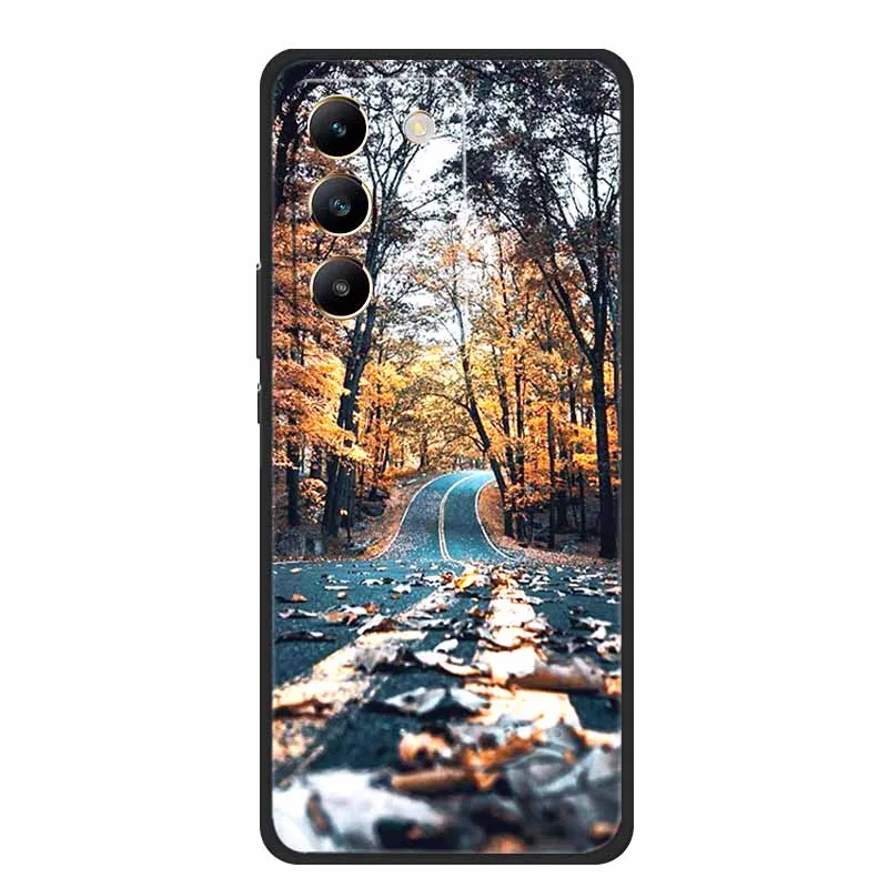 Black Silicone Soft Phone Case - Durable and Stylish Back Cover  Bag