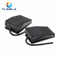 1ชิ้นแป้นเหยียบพลาสติกสีดำแป้นเหยียบสวิตช์เครื่องสักขนาดกะทัดรัดอุปกรณ์เสริมการสักเท้ากันลื่น 1