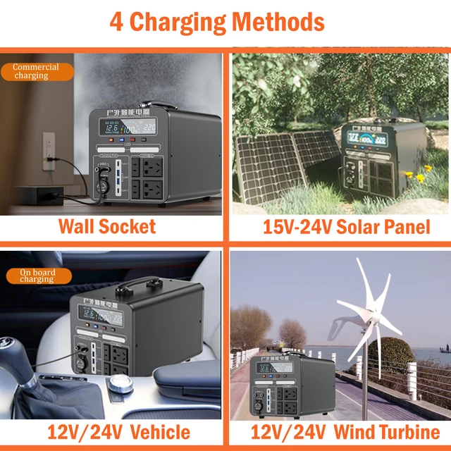 2160Wh의 거대한 용량과 2000W의 강력한 출력을 갖춘 휴대용 파워 스테이션