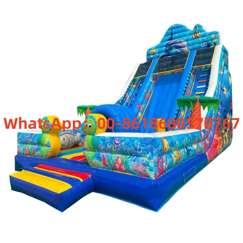 

Outdoor Business Rental Children's Marine Theme Inflatable Slide Combination Castle YLY-05