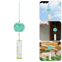 Marble Pattern Glass Wind Chime Japanese Bells Outdoor Decor Balcony Garden Hanging nament Home Decor Wind Chimes 1