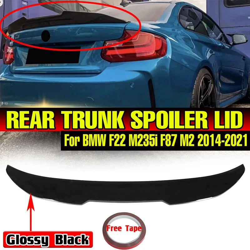 New Psm Style Car Rear Trunk Spoiler Lip Boot Wing Lip For Bmw F22