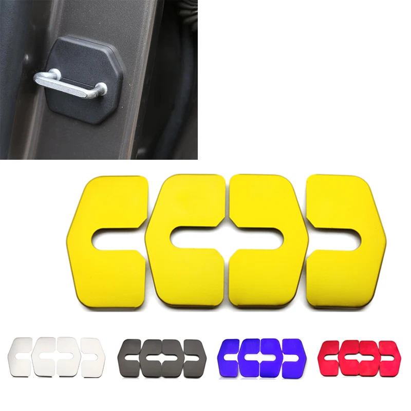 

4 Pcs Car Door Lock Protection Cover Decoration Accessories For Vauxhall VXR Astra Insignia Opel Opc For Builk Saab 95 1998-2009