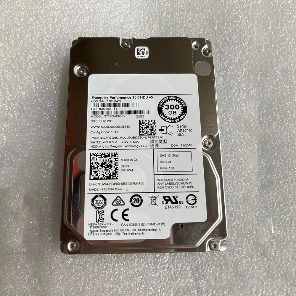 ST300MP0005  ϵ ũ 07FJW4 7FJW4 300G 15K SAS 2.5 ġ 12Gb, ϵ ̺