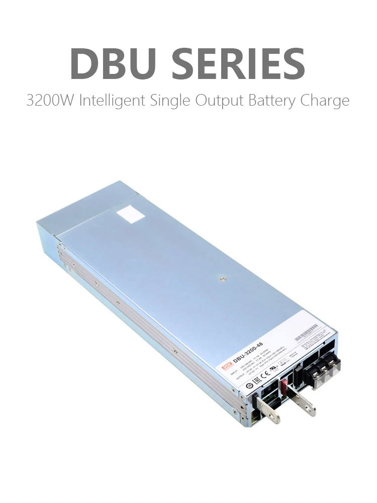 

(MEANWELL) DBU-3200 -24/48 в Интеллектуальное зарядное устройство с одним выходом, источник питания с 330-Ач для литий-ионных батарей