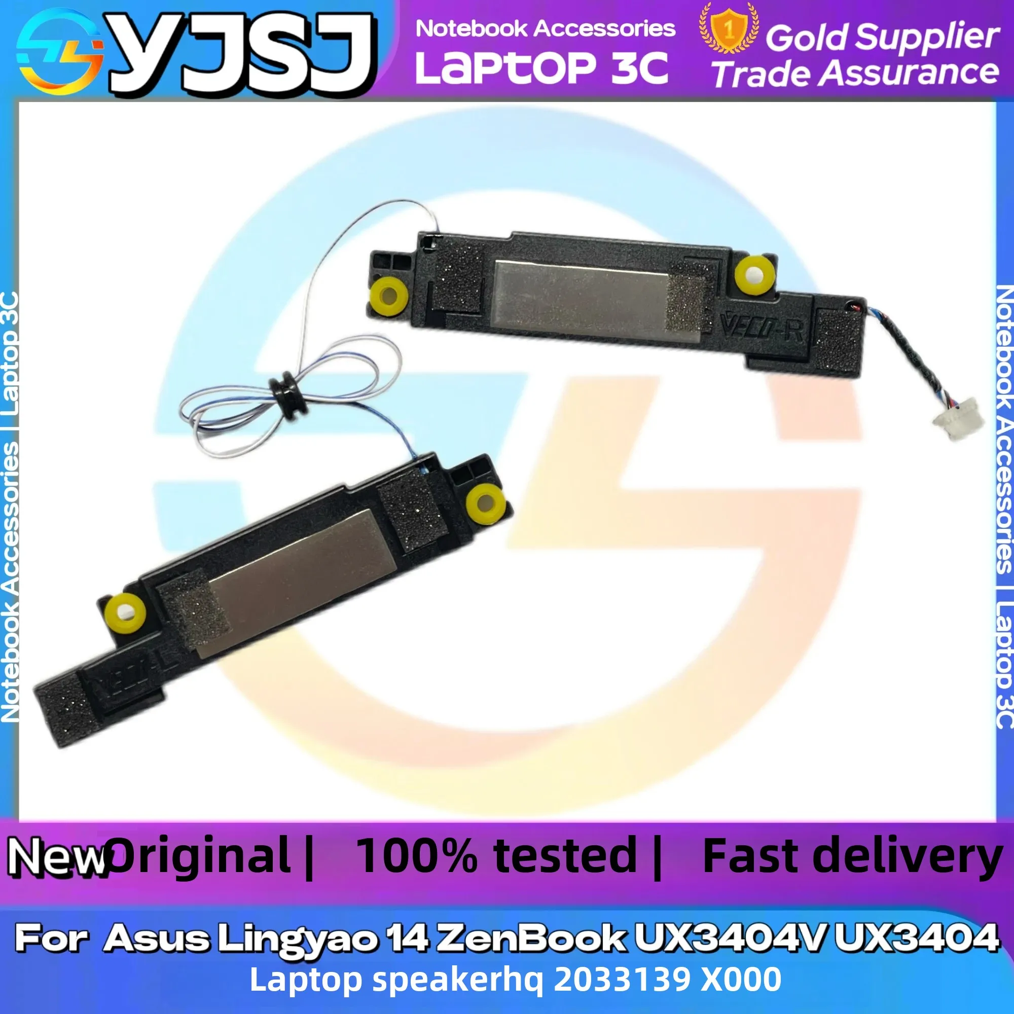 Laptop Speaker For Asus Lingyao 14 ZenBook UX3404V UX3404 ux3404va built-in audio speaker HQ2033139X000