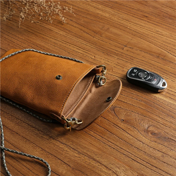 Men's Messenger Bag mens messenger bag Genuine Leather Shoulder Bag For Men Origianal Cowhide Vintage Casual Small Messenger Crossbody Bags Mobile Phone Cellphone Bag