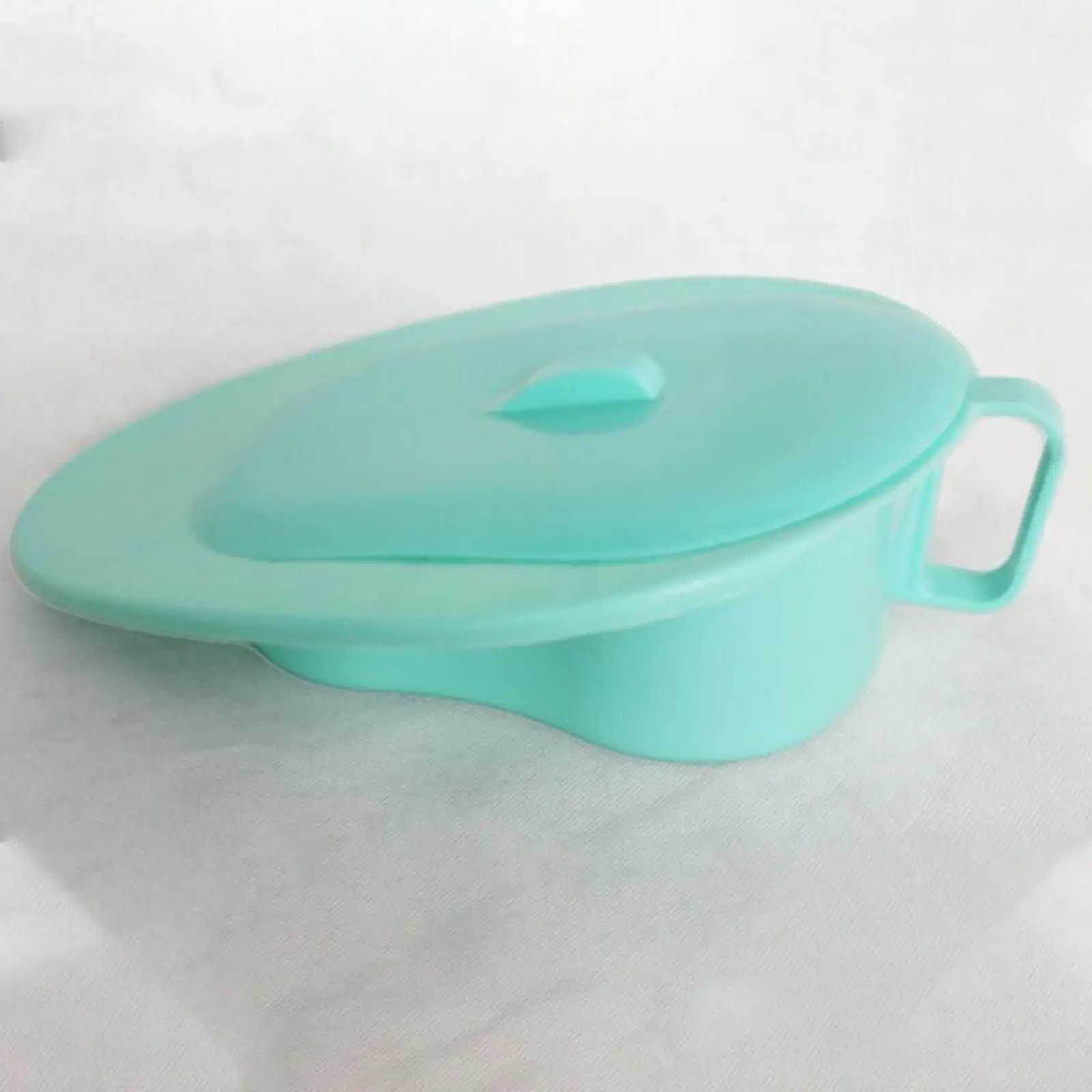 Firm Thick Bedpan with Lid Smooth Reduce Odour Potty for Men and Women Elderly Home Use,Comfortable Fracture Potty Reusable 5