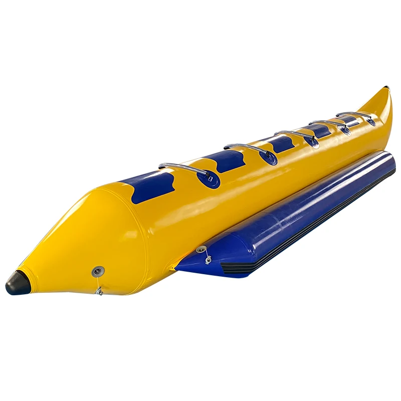 PVC Inflatable Banana Water Ski Boat for Beach Club, 5 Person, Tarpaulin