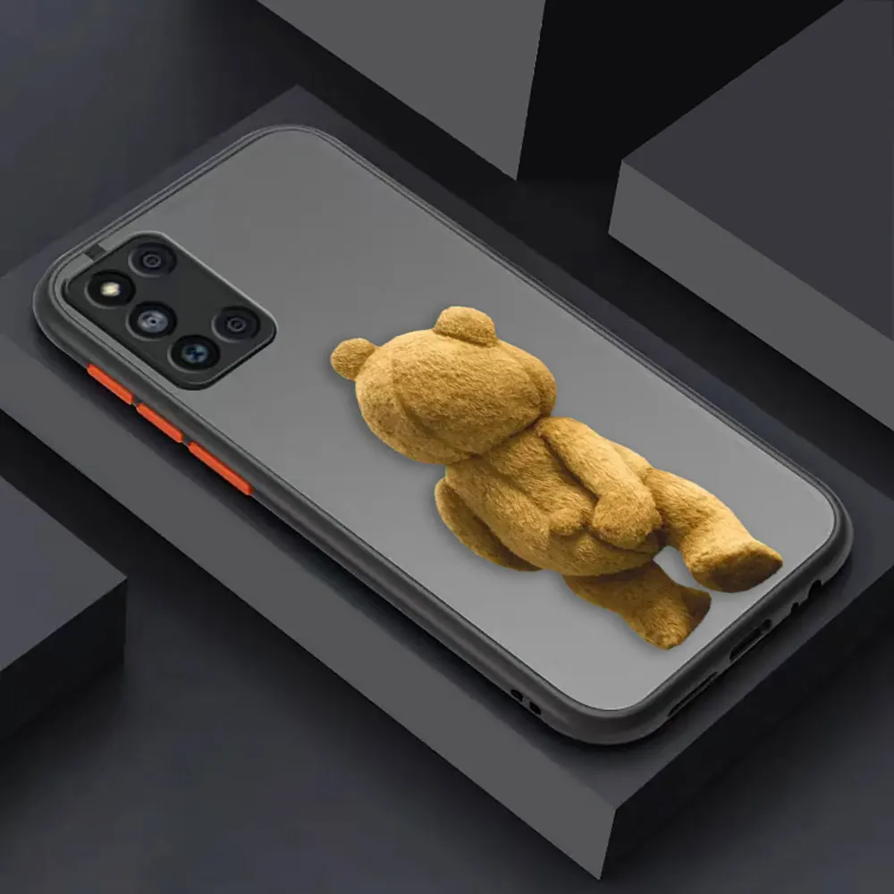 thumbnail image 1 of Matte Case for Samsung Galaxy M62 M53 M52 M51 M33 M32 M31 M30S M23 5G J8 J7 J6 J5 J4 Case Funda Capa Naughty T-Teddy Bear Couple, 1 of 5