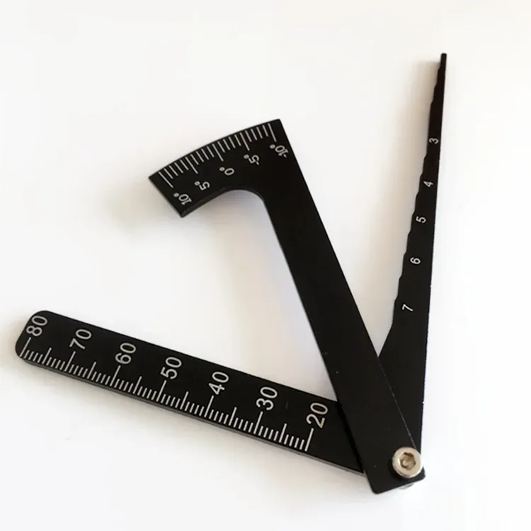 3 in1 Aluminiumlegierung Set-Up Camber Gauge Lineal für 1/8 1/10 RC Auto LKW-We
