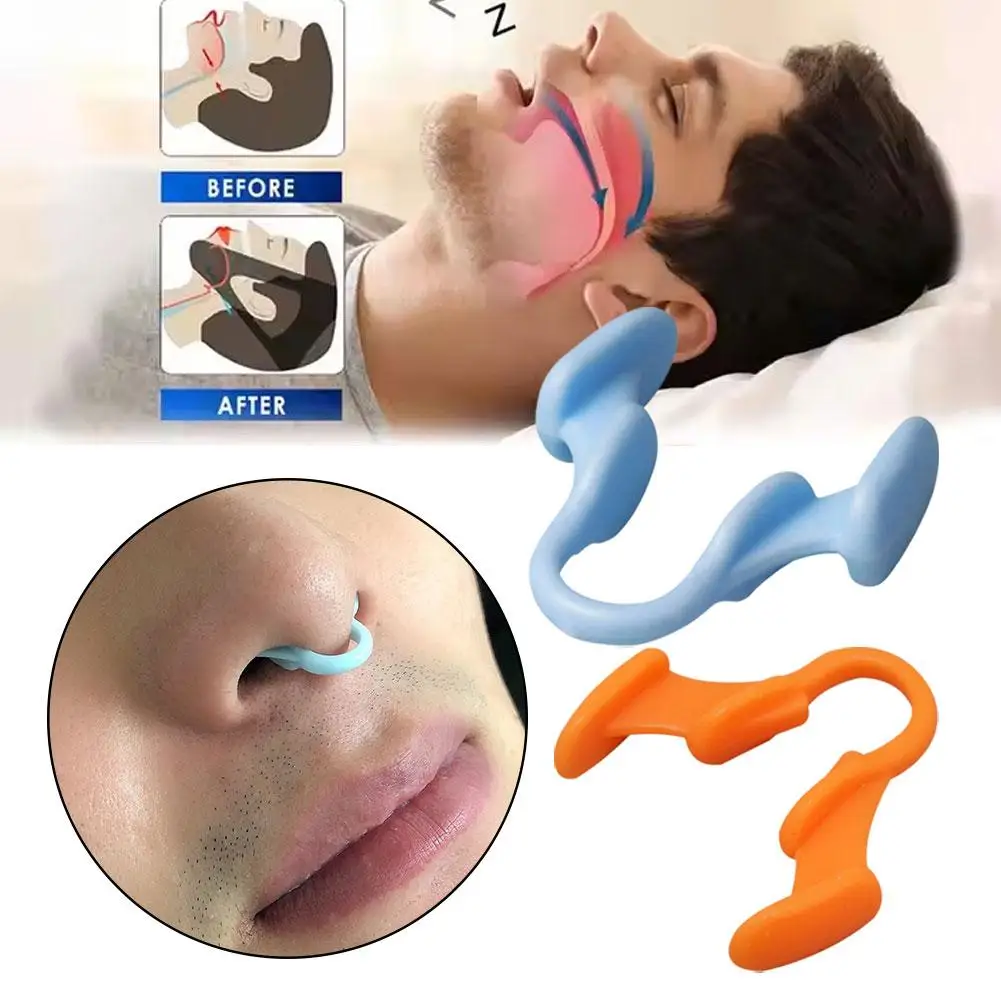 2pcs Mini Stop Snoring Device Silicone Elastic Nose Clip Anti-Snoring Supplies To Prevent Snoring Good Sleep Dropshipping 5