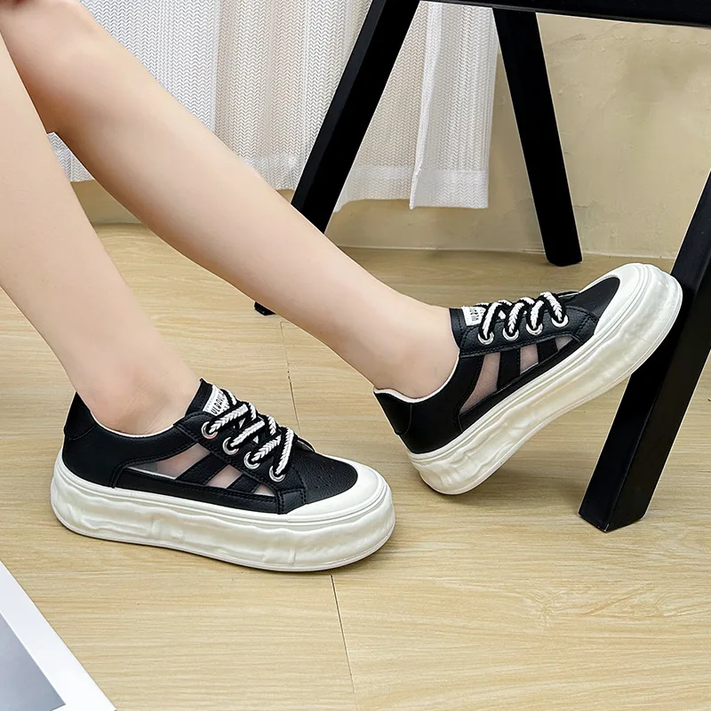 

Ladies Skate Footwear 2023 New Sneaker Women Summer Casual Fashion Girls Platform Sneakers Breathable Students Sports Shoes