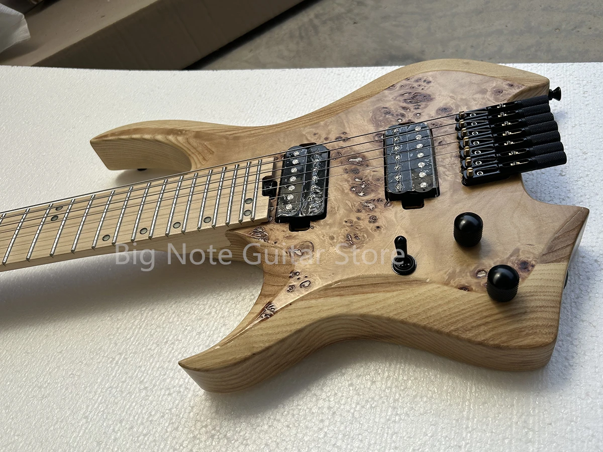 左利き用の7弦エレキギター,左利き用,エレキギター用,フェザーなし