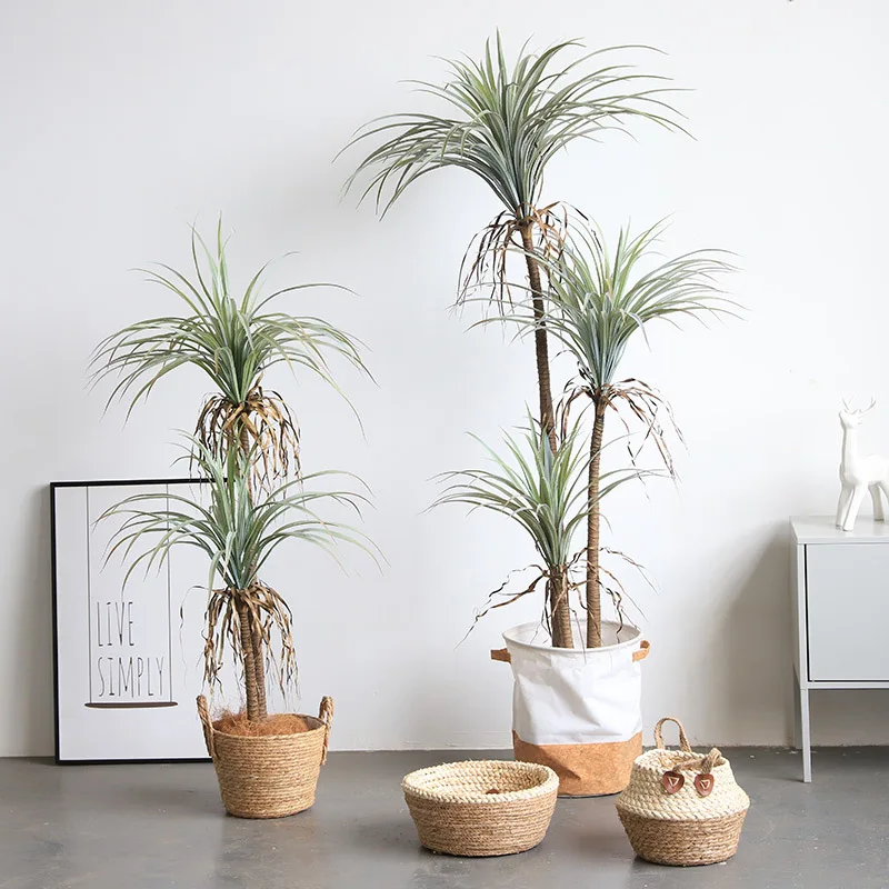 

1.4M Large Artificial Green Yucca Tree Potted Fake Tropical Landscape Sandy Plants Bonsai Home Mall Interior Garden Decoration