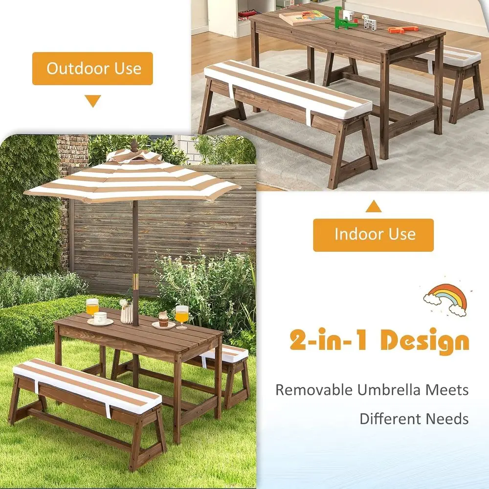 Kids Outdoor Picnic Table 3
