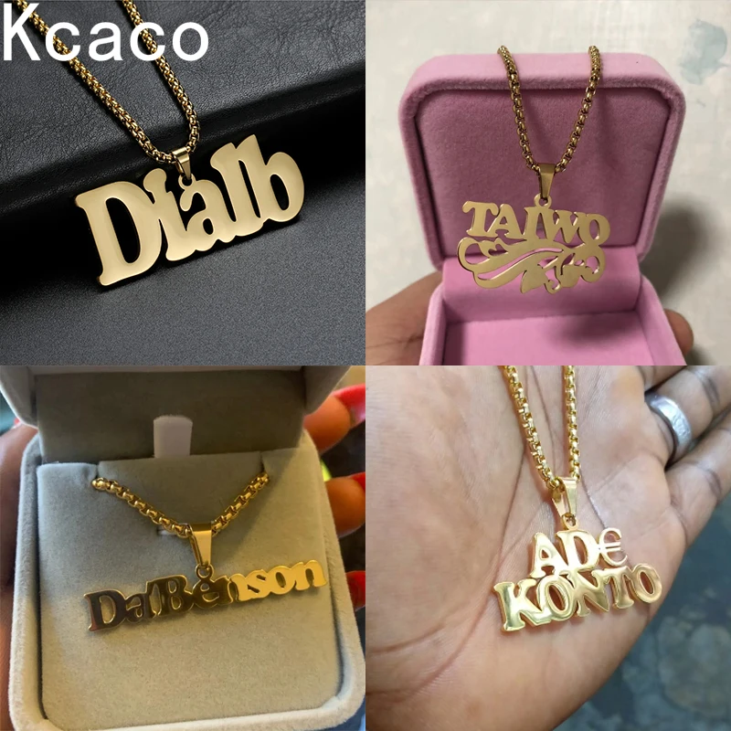 Custom 5*2cm Pendant Name Necklace 