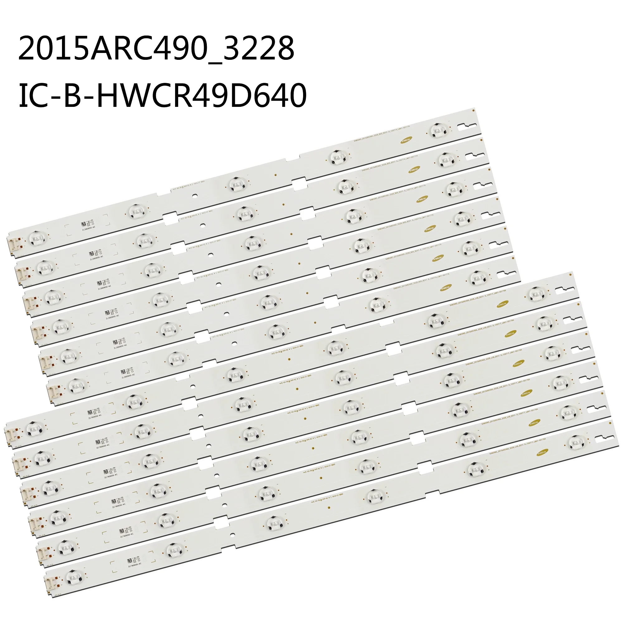LED Backlight Strip For 2015ARC490_3228_L06 R05 ZLP60600-AC ZNL60600 ZLN60600-AC ZLP60600 ZLG60600 LC490DUY SH A1
