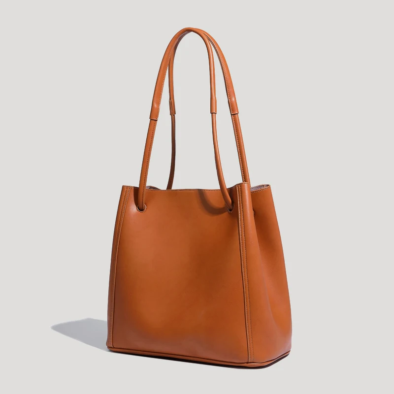 thumbnail image 1 of Bolso de mano de piel auténtica para mujer, bolso de mano de diseño de lujo, bolso de mano, novedad 2023, en piel de vaca, con bolsillo interior, clásico, para llevar debajo del brazo, 1 of 5