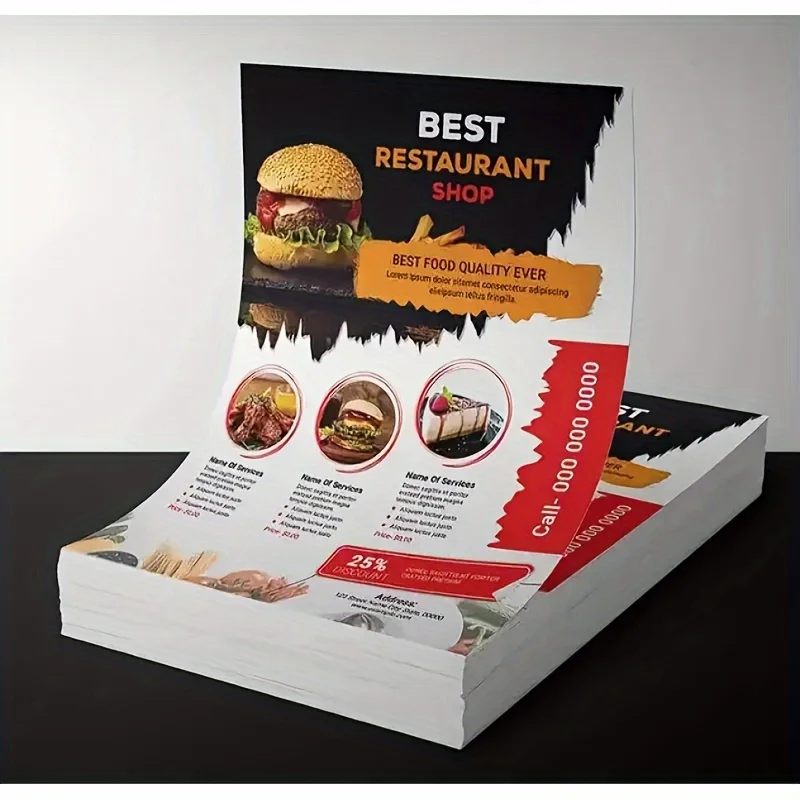 flyers A4 A5 A6 size 150gms paper printed poster color Advertising Flyer poster double sided