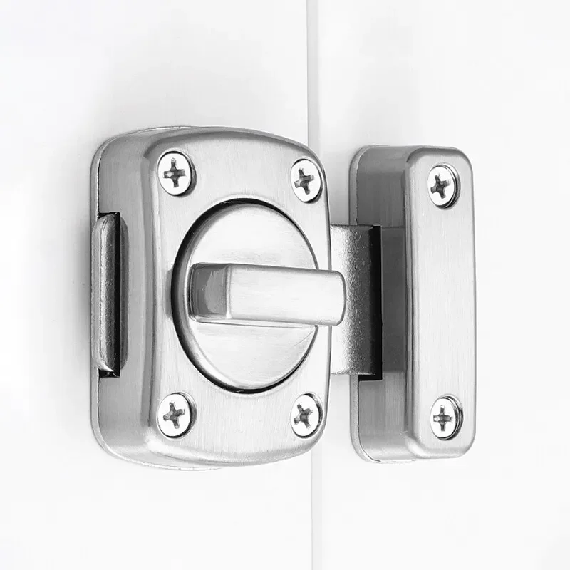 Home Security Latch Rotate Bolt Latch Gate Latches Door Slide Lock Twist Rotating Barrel Lock For Bathroom Toilet Door door lock door latch