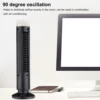 Table Fan Bladeless Fan Bladeless Tower Fan 90 Degree Oscillating Quiet Portable USB Desk Fan with Light for Home Bedroom Office 3