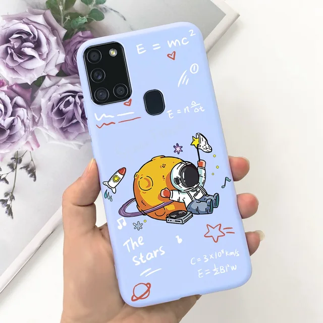 Casing ponsel SM-A217F, untuk Samsung Galaxy A21s A217 penutup