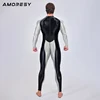 AMORESY Men Sexy Smooth One Piece Bodysuit Running Fitness Catsuit Stretch Cosplay Bodystocking Spandex Overall Zentai Jumpsuits 6